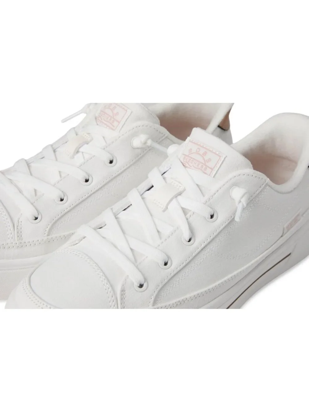 Women's White Tennis Shoes Classic Pull On Low Top Athletic Running Sneaker